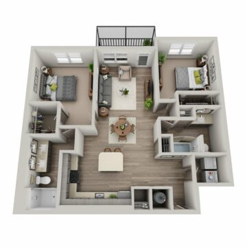 Apartment 304 floor plan