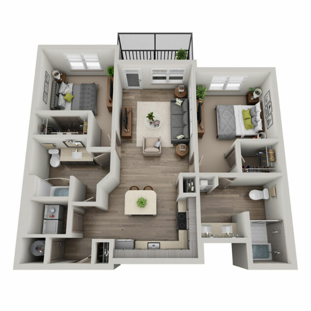 Rendering of the Cielo floor plan